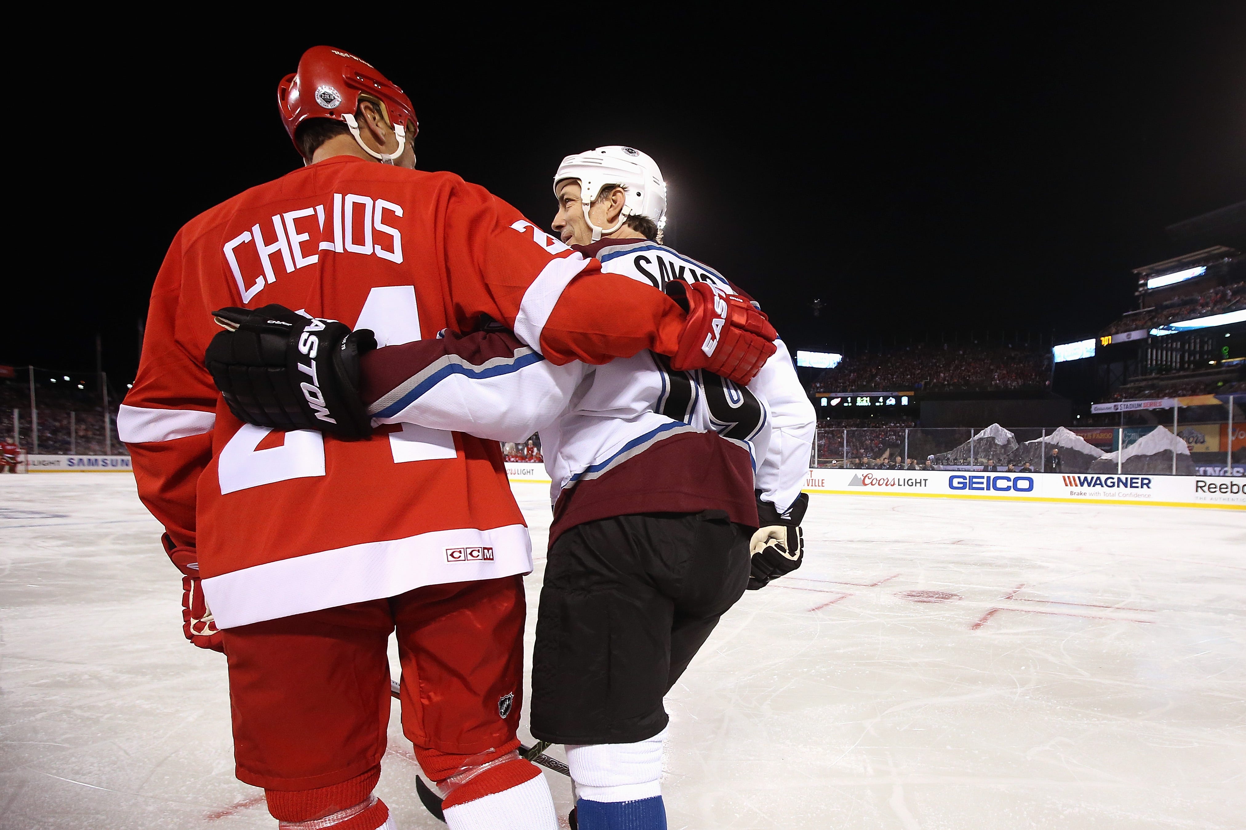 red wings alumni game jersey